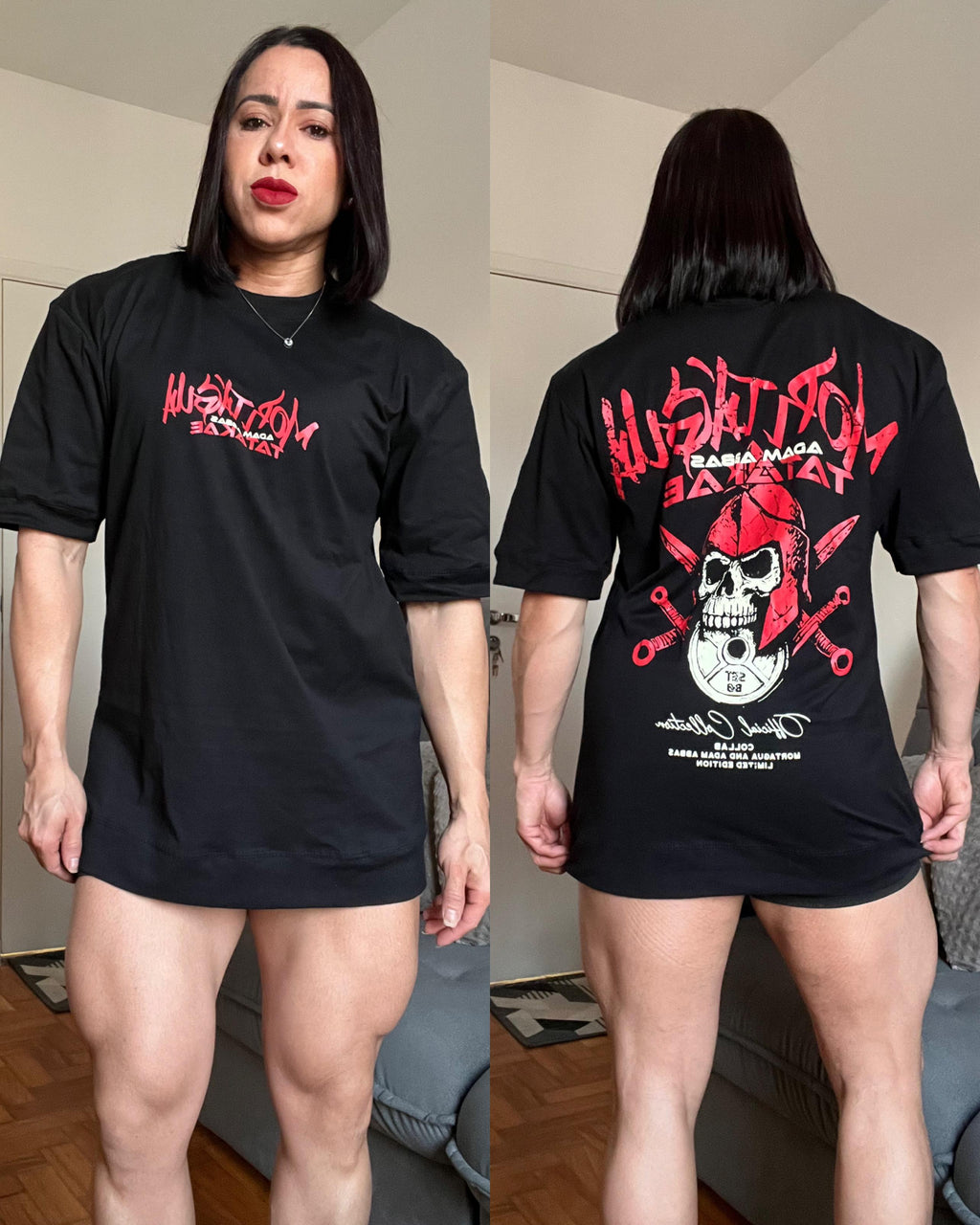 Camiseta Collab Mortágua x Adam Abbas Edição Limita Preto