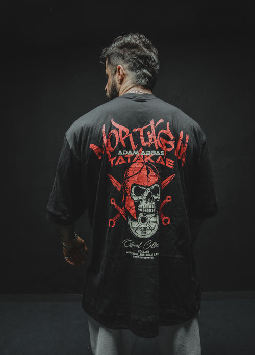 Camiseta Collab Mortágua x Adam Abbas Edição Limita Preto