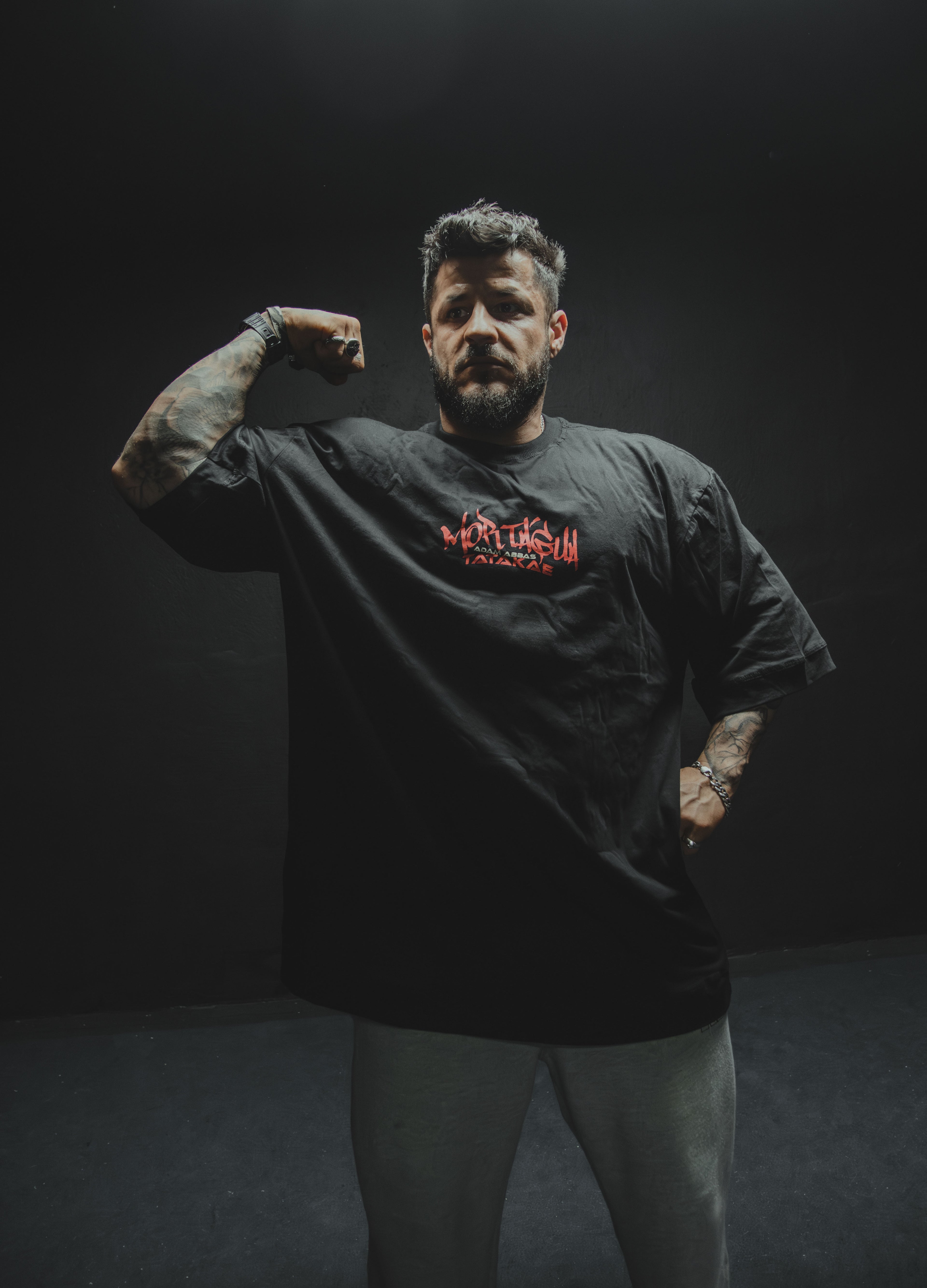 Camiseta Collab Mortágua x Adam Abbas Edição Limita Preto